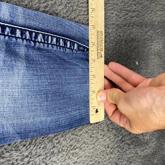 Miss Me Jeans‎ Womens 26 Signature Capri Embroidered Floral Distressed Denim - Picture 9 of 11